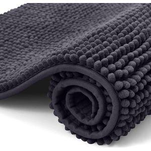 Zachte Chenille Badmat - Antislip en Waterabsorberend - 1 stuk - Beige