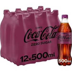 Coca Cola Zero Sugar Cherry 12 flessen x 50 cl