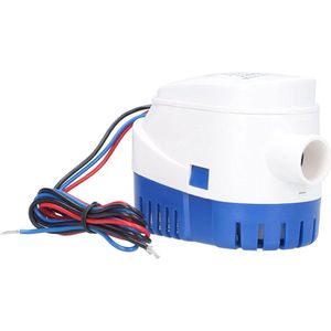 Automatische Dompelpomp voor Kleine Boot - Lenswaterpomp met Vlotterschakelaar voor Drainage (Blauw - DC12V-1100GPH)