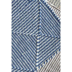 Zala Denim Vloerkleed - 170x240 - Rechthoek - Buiten,Laagpolig Tapijt - Modern - Blauw, Grijs