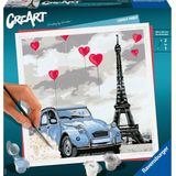 Ravensburger CreArt Paris - Schilderen op nummer voor volwassenen - Hobbypakket