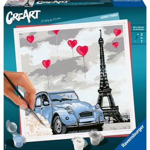 Ravensburger CreArt Paris - Schilderen op nummer voor volwassenen - Hobbypakket