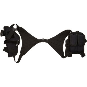Zwart Cordura Schouder Holster - Verstelbaar Unisex Model