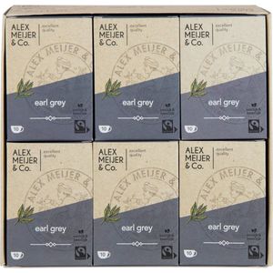 Alex Meijer - Earl Grey Thee - 6 pakken x 10 stuks x 1,5 gram - Grootverpakking