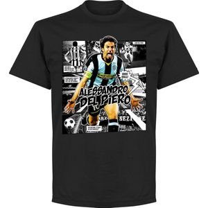 Del Piero Comic T-shirt - Zwart - 3XL