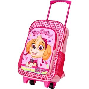 Paw Patrol SKYE Trolley Backpack School Tas Logeren Roze