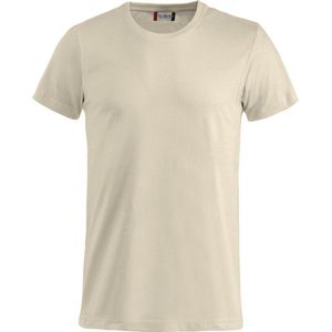 Clique 2 Pack Basic Fashion-T Modieus T-shirt kleur Licht khaki maat 3XL
