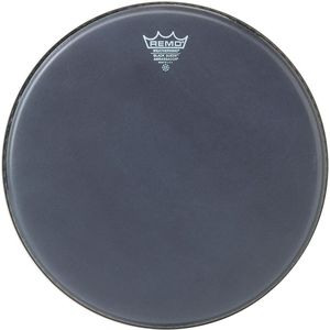 Remo Ambasador zwart Suede 12"", Tom Batter/Reso - Tom vel