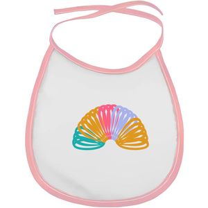 Akyol - springveer slabbetje roze - Kind - kinderen - speelgoed - regenboog
