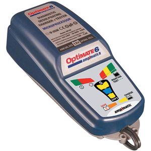 Tecmate Optimate 6 Acculader 5A - 12V Acculader Auto / Motor / Camper / Boot