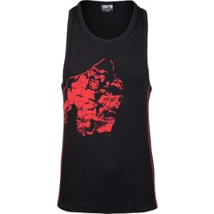 Gorilla Wear Monterey Tank Top - Zwart/Rood - S/M