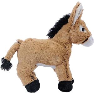 Pia soft Toys Knuffeldier Ezel - zachte pluche stof - premium kwaliteit knuffels - lichtbruin - 24 cm - Ezels