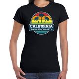 California zomer t-shirt / shirt California bikini beach party voor dames - zwart - California beach party outfit / vakantie kleding / strandfeest shirt XL