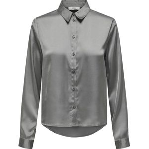 Jacqueline de Yong Blouse Jdyfifi L/s Shirt Wvn Noos 15203504 Granite Grey Dames Maat - W40