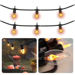 Lichtsnoer - Fairy Lights - Lichtslinger voor Binnen en Buiten - Vlamverlichting - Tuinverlichting - Feestverlichting - Multicolor - 10 LED Lampen - 3.6 Meter