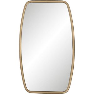 Wandspiegel 35*3*60 cm Goudkleurig Hout, Metaal Rechthoek Grote Spiegel Muur Spiegel Wand Spiegel