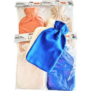 Benson Care Kruik met Fleece Hoes - 2L Inhoud - Warmwaterkruik voor Pijnverlichting en Ontspanning. 4 assorti kleur