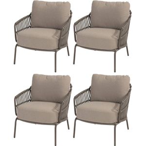 Amalfi Pasadena low dining tuinset 5 delig latte