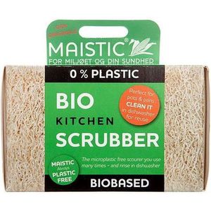 Plasticvrije (schuur-)spons, biobased en wasbaar, Maistic