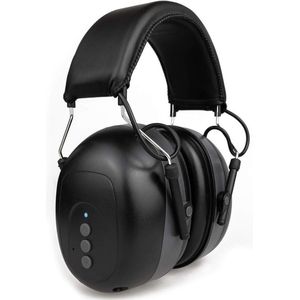 Oorkappen Met FM Radio - Oorbeschermers Met Bluetooth – AUX – Bellen - Gehoorbescherming Met 31 dB Isolatie - Orthopedisch - Zwart