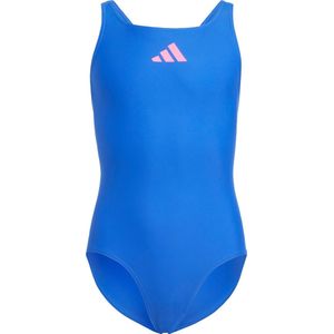 adidas Performance Solid Small Logo Swimsuit - Kinderen - Blauw- 128