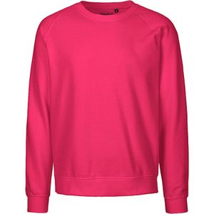 Fairtrade unisex sweater met ronde hals Pink - S