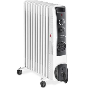 TROTEC Oliegevulde elektrische radiator TRH 23 E - keramisch PTC-element met turboventilator - 3 warmtestanden - max. 2900 Watt - traploos instelbare thermostaat