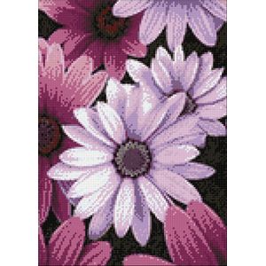 Diamond Painting Purple Daisies