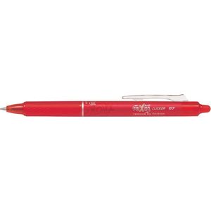 Pilot Rode FriXion Ball 0.7mm Clicker Pen - Rode uitgumbare balpen