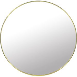 Ronde spiegel - wandspiegel - ø 80 cm - goud