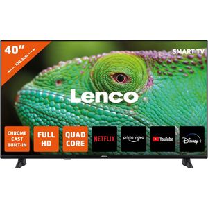 Lenco LED-4044BK - 40 inch - Smart TV- Full HD - Zwart