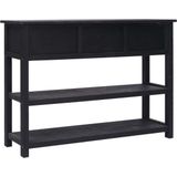 vidaXL Dressoir 115x30x76 cm hout zwart