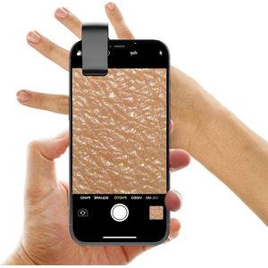 Telefoonmicroscoop met Led-licht Universele Clip Type C Mini-zakmicroscoop 4 Uur Speeltijd Microscoopcamera-opzetstukken voor OS Android-smartphone Zwart - 200x zoom - Draagbare Microscoop
