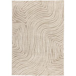 Nest living Elsa Vloerkleed Beige - Laagpolig - Voor Binnen - Woonkamer - Boho Geometrisch - Modern - 230 x 160 cm