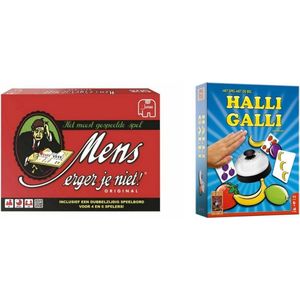 Spellenbundel - 2 Stuks - Mens Erger Je Niet & Halli Galli