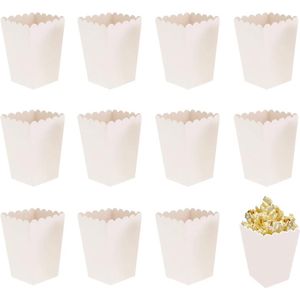 50 stuks popcorndozen, popcorndozen, snoepdoosjes voor films, popcornpapieren dozen, popcornzakjes, voor snacks en popcorn in theaters, bioscopen