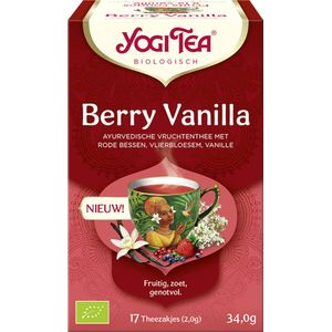 Yogi Tea Berry Vanilla Bio- tray: 6 stuks