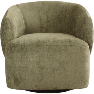 Sleepking - Fauteuil / Draaifauteuil Olive - 100% Linnen - Olijf Groen