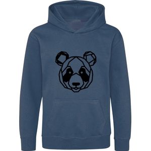 Be Friends Hoodie - Panda - Kinderen - Blauw - Maat 5-6 jaar