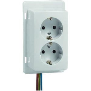 PEHA 6602/HAF-N PEH OPB.WCDS 2V M/RA WIT - wandcontactdoos