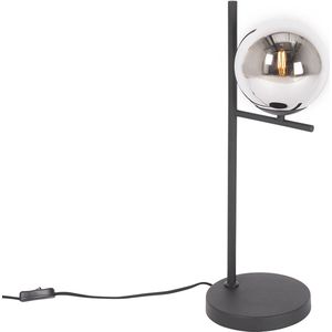 QAZQA flore - Design Tafellamp - 1 lichts - H 52 cm - Zwart - Woonkamer | Slaapkamer | Keuken