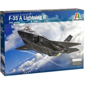 1:72 Italeri 1409 F-35 A Lightning II CTOL version Plastic Modelbouwpakket