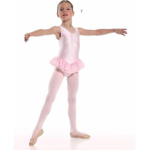 Danceries - Balletpakje - Clarasson - Mouwloos - enkel rokje - Roze - Elasthan - Maat 122-128