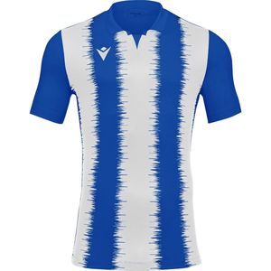 Macron Miram Shirt Korte Mouw Heren - Royal / Wit | Maat: 3XL