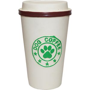 Speelgoed hond latex dog coffee 14cm