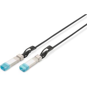 Digitus DN-81221 Glasvezel kabel 1 m SFP+ Zwart