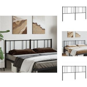 vidaXL Hoofdbord - Klassiek - Bed - Afmetingen- 187 x 3 x 90 cm - Ken- Robuuste metalen constructie - Bedonderdeel