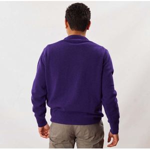 Osborne Knitwear Trui met ronde hals - Sweater heren in Lamswol - Pullover Heren - Violetta - L