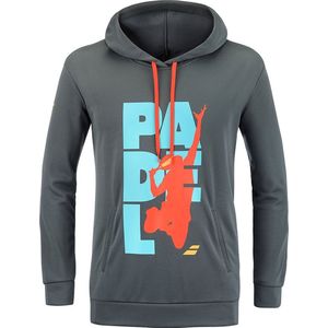 Babolat Padel Sweat Sweatshirt Met Capuchon Grijs S Man