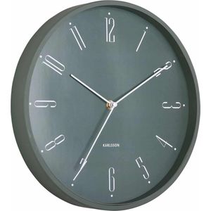 Karlsson - Regal Numbers - Wandklok - Groen - Ø30cm - IJzer